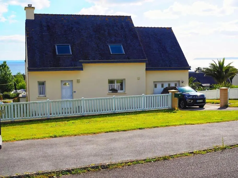 D'Une Pointe A L'Autre, Maison Avec Vue Sur Mer, A 400 Metres De La Plage De Pentrez Saint-Nic Villa