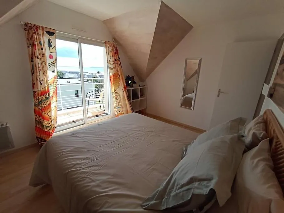 Villa D'Une Pointe A L'Autre, Maison Avec Vue Sur Mer, A 400 Metres De La Plage De Pentrez Saint-Nic Francia