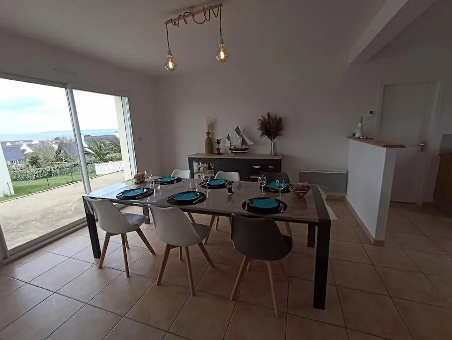 Villa D'Une Pointe A L'Autre, Maison Avec Vue Sur Mer, A 400 Metres De La Plage De Pentrez Saint-Nic