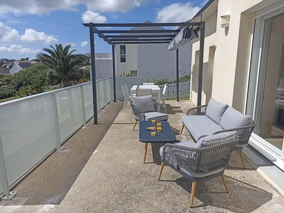 D'Une Pointe A L'Autre, Maison Avec Vue Sur Mer, A 400 Metres De La Plage De Pentrez Saint-Nic